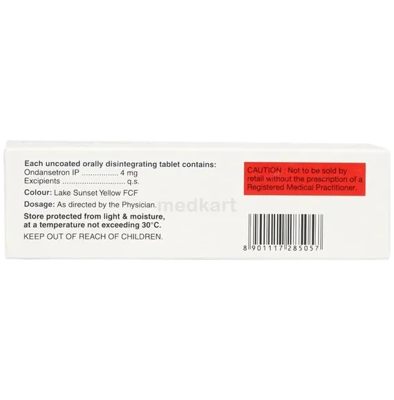 emeset 4mg tablet 10's